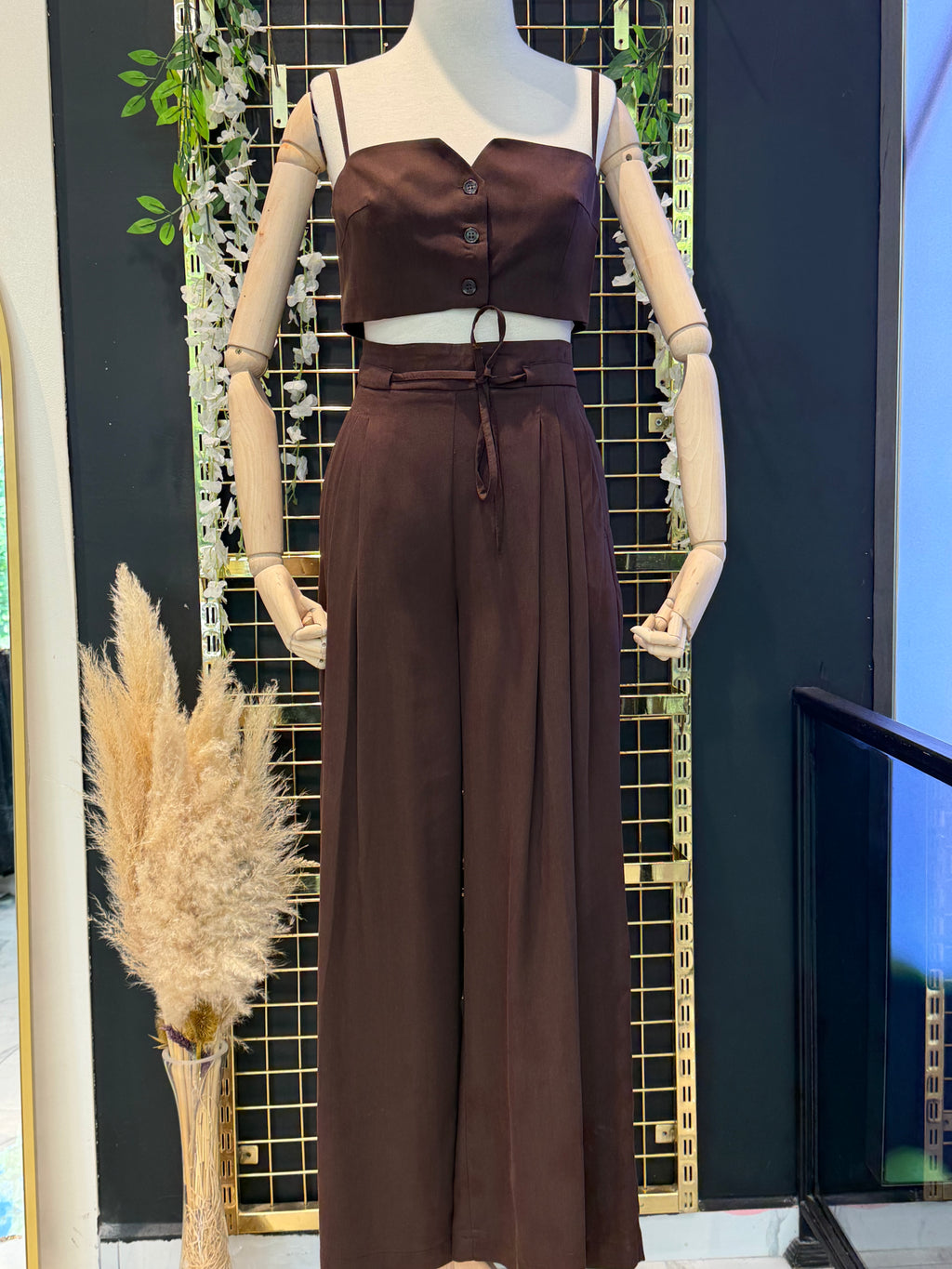 İkili Croplu Takım – Pantolon & Crop